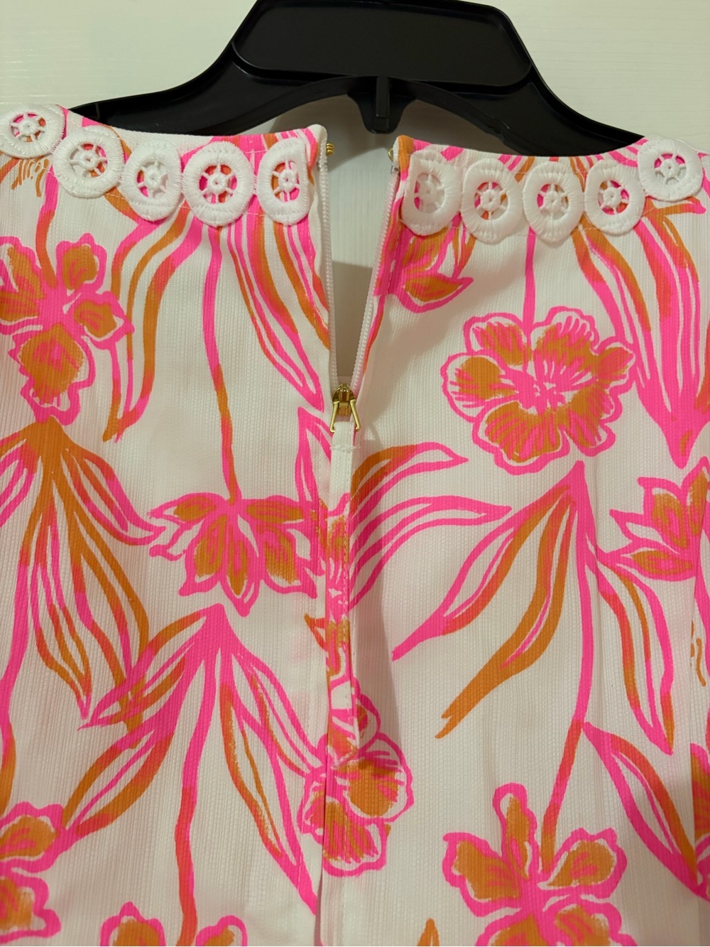 Lilly Pulitzer Pink and Orange Floral Sleeveless Shift Dress - Picture 6 of 7